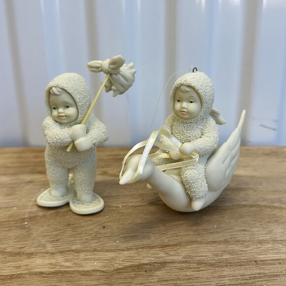 Dept 56 Snowbabies “There’s No Place Like Home” and “Fly Me To The Moon” - Picture 1 of 12